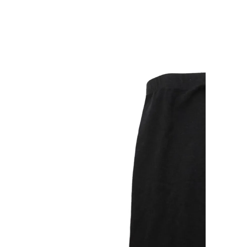 Splendid Girls Solid Cotton Blend Ankle Leggings Black Size 10